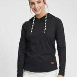 Oxmo OXWANDY - Jersey Con Capucha - Black , Mujer