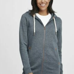 Oxmo OXVICKY - Sudadera Con Cremallera - Ins Bl Mel , Mujer