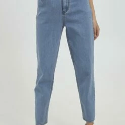 Oxmo OXANNE - Vaqueros Rectos - Ligth Blue Denim , Mujer
