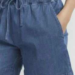 Oxmo OXLILLITH - Shorts Vaqueros - Mid Blue Denim , Mujer -Oxmo tienda en línea 3e927750d9fc4046a4ca5bea7fb904e0