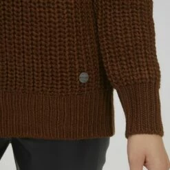 Oxmo OXLAVEA - Jersey De Punto - Brown, Mujer -Oxmo tienda en línea 3f764f7bd8b44f46b8c5ef7eafaf8ed5