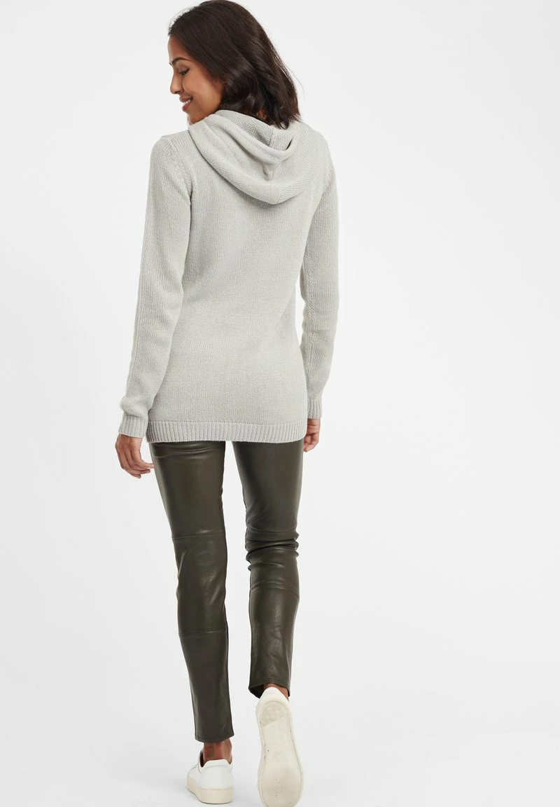 Oxmo OXCABLE - Jersey Con Capucha - Mid Grey , Mujer 3 Oxmo OXCABLE - Jersey Con Capucha - Mid Grey , Mujer - Imagen 3