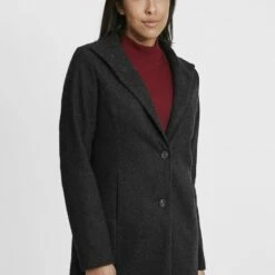 Oxmo OXHERMY - Abrigo Clásico - Black, Mujer