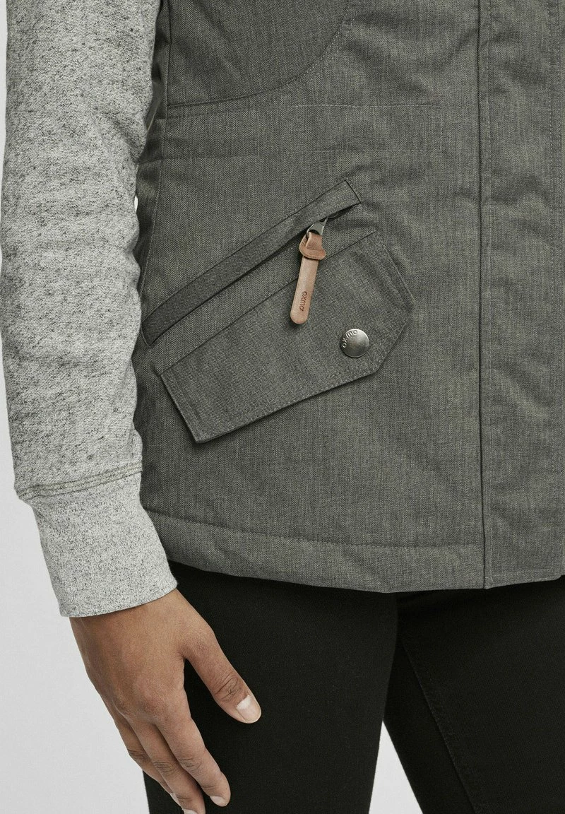 Oxmo OXBELLISSA - Chaleco - Dark Grey , Mujer 5 Oxmo OXBELLISSA - Chaleco - Dark Grey , Mujer - Imagen 5