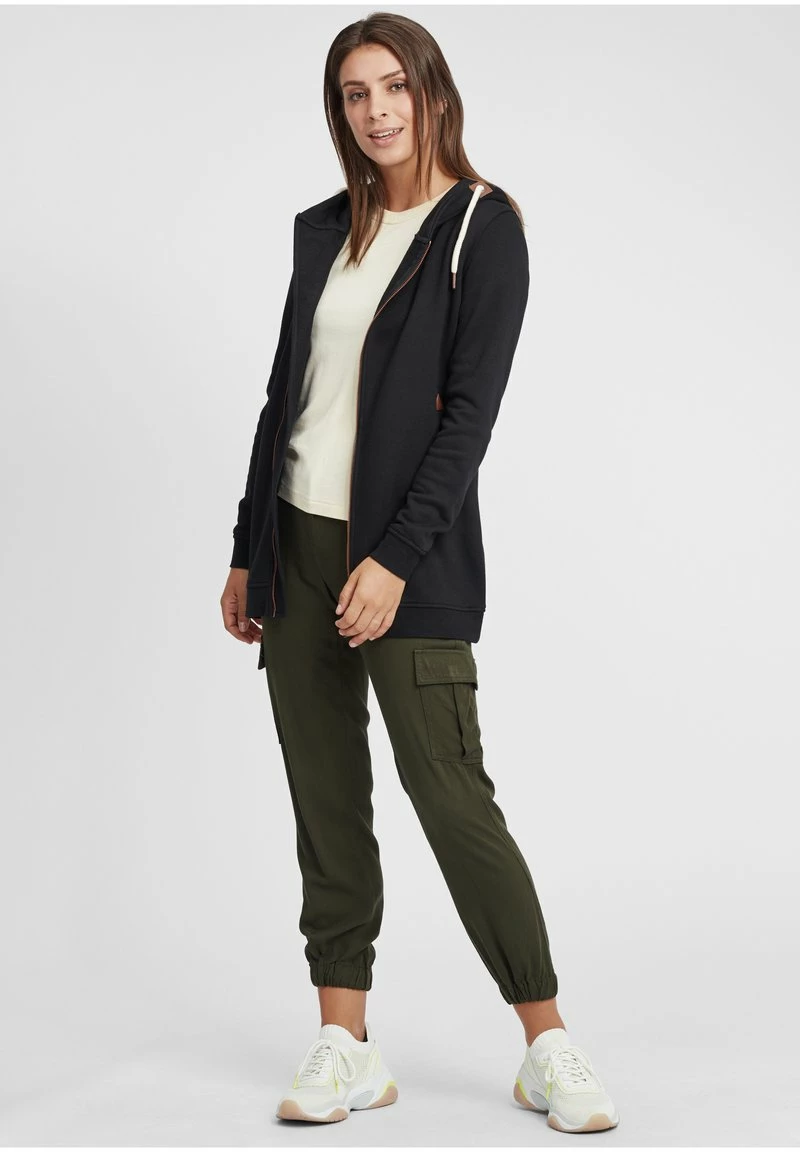 Oxmo OXVICKY - Sudadera Con Cremallera - Black , Mujer 2 Oxmo OXVICKY - Sudadera Con Cremallera - Black , Mujer - Imagen 2