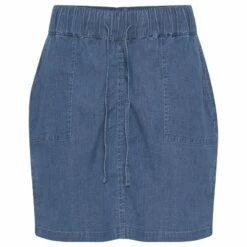 Oxmo OXLILLE - Falda Vaquera - Mid Blue Denim , Mujer -Oxmo tienda en línea 42391470646e4edca0a133dde593c155