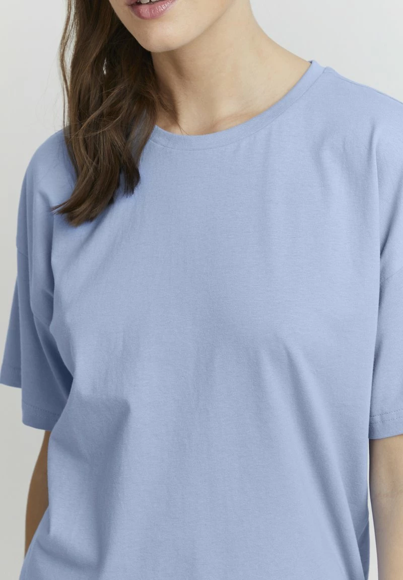 Oxmo PINALA - Camiseta Básica - Bel Air Blue, Mujer 4 Oxmo PINALA - Camiseta Básica - Bel Air Blue, Mujer - Imagen 4
