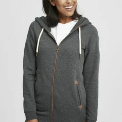 Oxmo OXVICKY - Sudadera Con Cremallera - Dar Grey M , Mujer