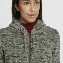 Oxmo OXPHILADELPHIA - Chaqueta De Punto - Dark Grey, Mujer -Oxmo tienda en línea 48bc20352d1d4c7cb66312131e4daf48
