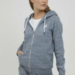 Oxmo OXHELNA - Sudadera Con Cremallera - Total Eclipse Melange, Mujer