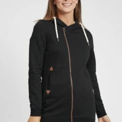 Oxmo OXVICKY - Sudadera Con Cremallera - Black , Mujer