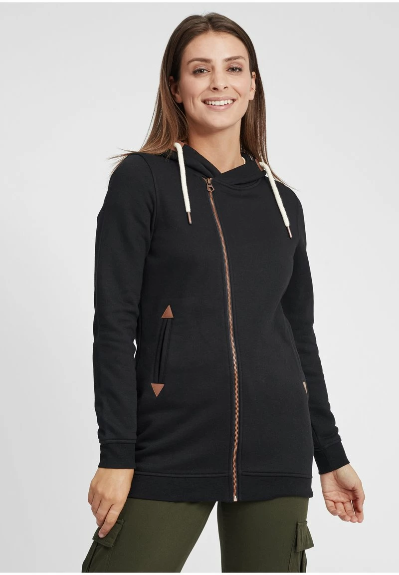 Oxmo OXVICKY - Sudadera Con Cremallera - Black , Mujer 1 Oxmo OXVICKY - Sudadera Con Cremallera - Black , Mujer