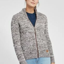 Oxmo OXPHENIX - Chaqueta De Punto - Coffee Bea , Mujer