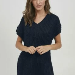 Oxmo OXLENE - Jersey De Punto - Metallic Black , Mujer