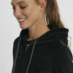 Oxmo OXNICKY - Sudadera Con Cremallera - Black , Mujer -Oxmo tienda en línea 4cb951b3619d41fdaa524cfea7117075