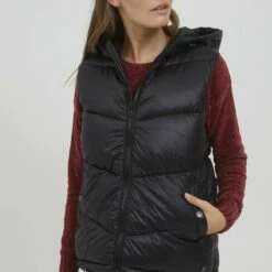 Oxmo OXTABITA - Chaleco - Black , Mujer