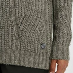 Oxmo OXCLEA - Chaqueta De Punto - Medium Grey Melange , Mujer -Oxmo tienda en línea 4d6f96e91d314ebfb93af05430ca9557