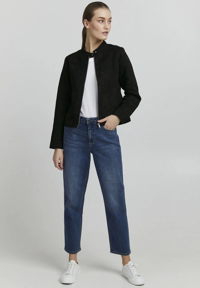 Oxmo PEGGY - Chaqueta De Cuero Sintético - Black , Mujer 2 Oxmo PEGGY - Chaqueta De Cuero Sintético - Black , Mujer - Imagen 2