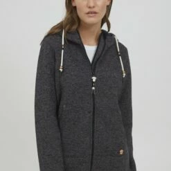 Oxmo OXFIA - Chaqueta De Punto - Black , Mujer