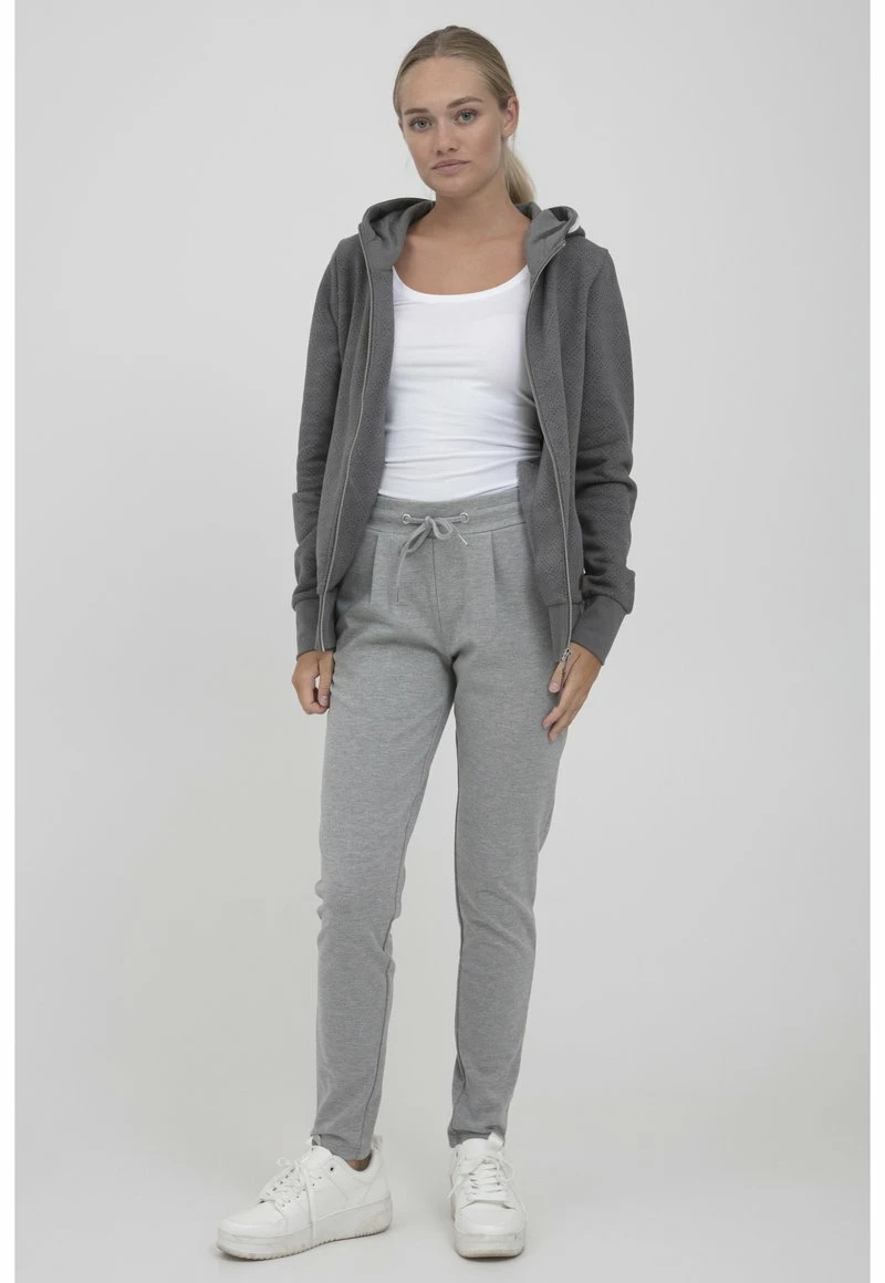 Oxmo OXVENDELA - Sudadera Con Cremallera - Grey, Mujer 2 Oxmo OXVENDELA - Sudadera Con Cremallera - Grey, Mujer - Imagen 2