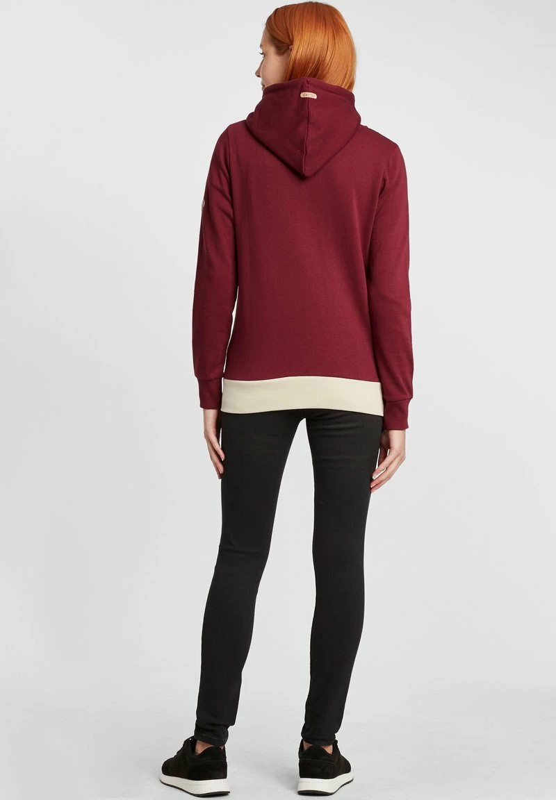 Oxmo OXAGGI - Sudadera Con Cremallera - Wine Red, Mujer 3 Oxmo OXAGGI - Sudadera Con Cremallera - Wine Red, Mujer - Imagen 3