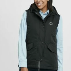 Oxmo OXTENJA - Chaleco - Black , Mujer