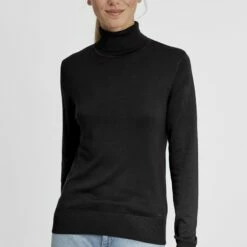 Oxmo OXWINA - Jersey De Punto - Black, Mujer