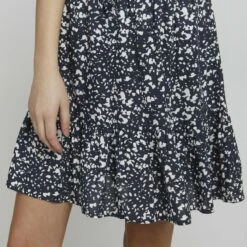 Oxmo OXEIRA - Falda Acampanada - Total Eclipse Mix , Mujer