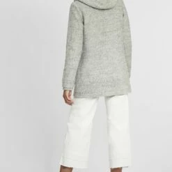 Oxmo OXRIEKE - Abrigo Corto - Light Grey Melange, Mujer -Oxmo tienda en línea 564ed64161bc492fb4d8806398c62149