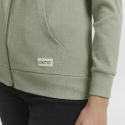 Oxmo OXLOVA - Sudadera Con Cremallera - Seagrass Melange , Mujer -Oxmo tienda en línea 56e21854b08748ff92742d55552395ec