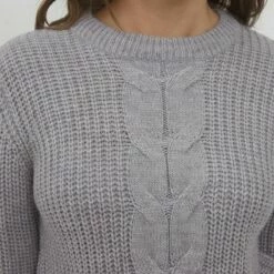 Oxmo OXNATASJA - Jersey De Punto - Medium Grey Melange, Mujer -Oxmo tienda en línea 575fffdb27c5469caf7675e610049eba