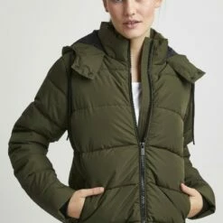 Oxmo OXSOFINA - Chaqueta De Invierno - Dusty Olive , Mujer
