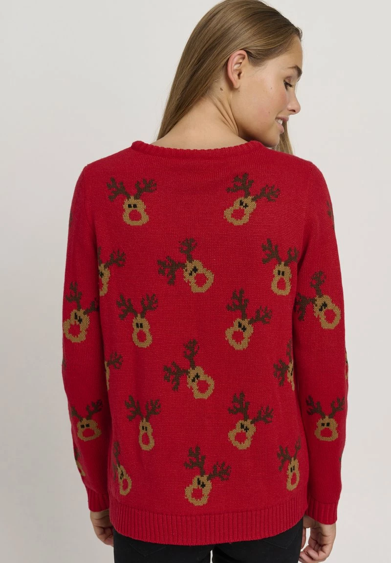 Oxmo OXCHRISTEL - Jersey De Punto - Chinese Red, Mujer 3 Oxmo OXCHRISTEL - Jersey De Punto - Chinese Red, Mujer - Imagen 3