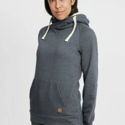 Oxmo OXJULIA - Jersey Con Capucha - Navy Teddy , Mujer