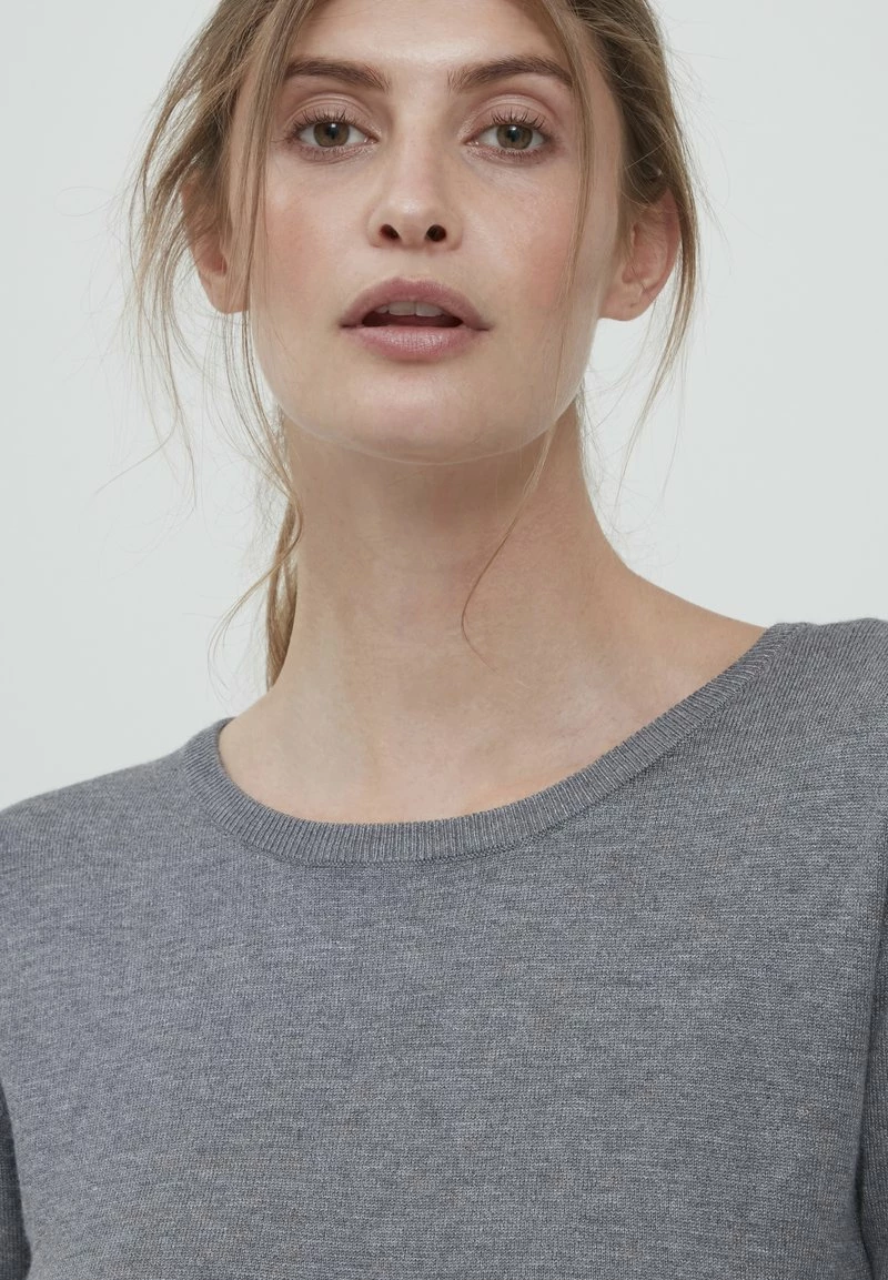 Oxmo OXEDDA - Jersey De Punto - Grey Mel , Mujer 4 Oxmo OXEDDA - Jersey De Punto - Grey Mel , Mujer - Imagen 4