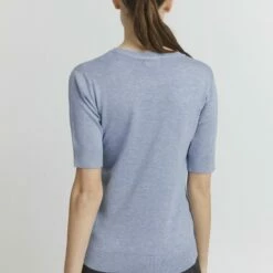 Oxmo OXHELIN - Camiseta Básica - Kentucky Blue Melange, Mujer -Oxmo tienda en línea 5be03db28f5c4de59474a45729d5d347