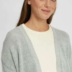 Oxmo OXGISELE - Chaqueta De Punto - Light Grey Melange , Mujer -Oxmo tienda en línea 5c0a61713fbd472283780a4b115d3c50