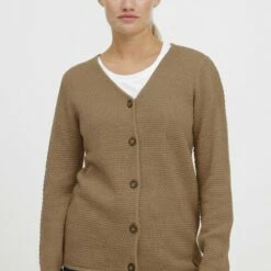 Oxmo OXHELGA - Chaqueta De Punto - Kelp , Mujer