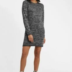 Oxmo OXDANIELLE - Vestido De Punto - Black , Mujer