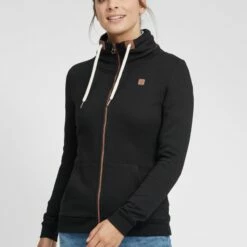 Oxmo OXVICKY - Sudadera Con Cremallera - Black , Mujer