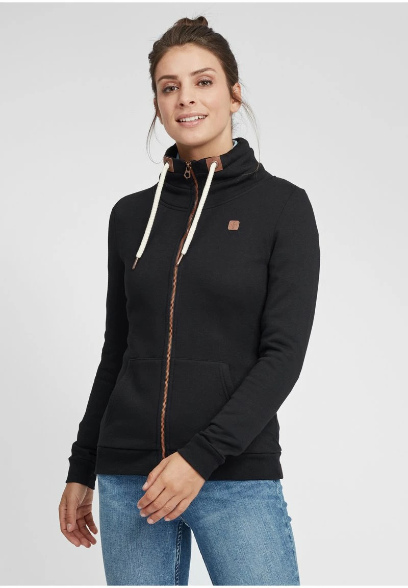 Oxmo OXVICKY - Sudadera Con Cremallera - Black , Mujer 1 Oxmo OXVICKY - Sudadera Con Cremallera - Black , Mujer