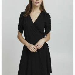Oxmo OXEMBLA - Vestido Informal - Black , Mujer