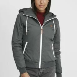 Oxmo TILLA - Chaqueta De Entretiempo - Dark Grey, Mujer