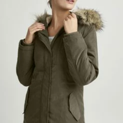 Oxmo OXLOKA - Abrigo De Invierno - Ivy Green , Mujer