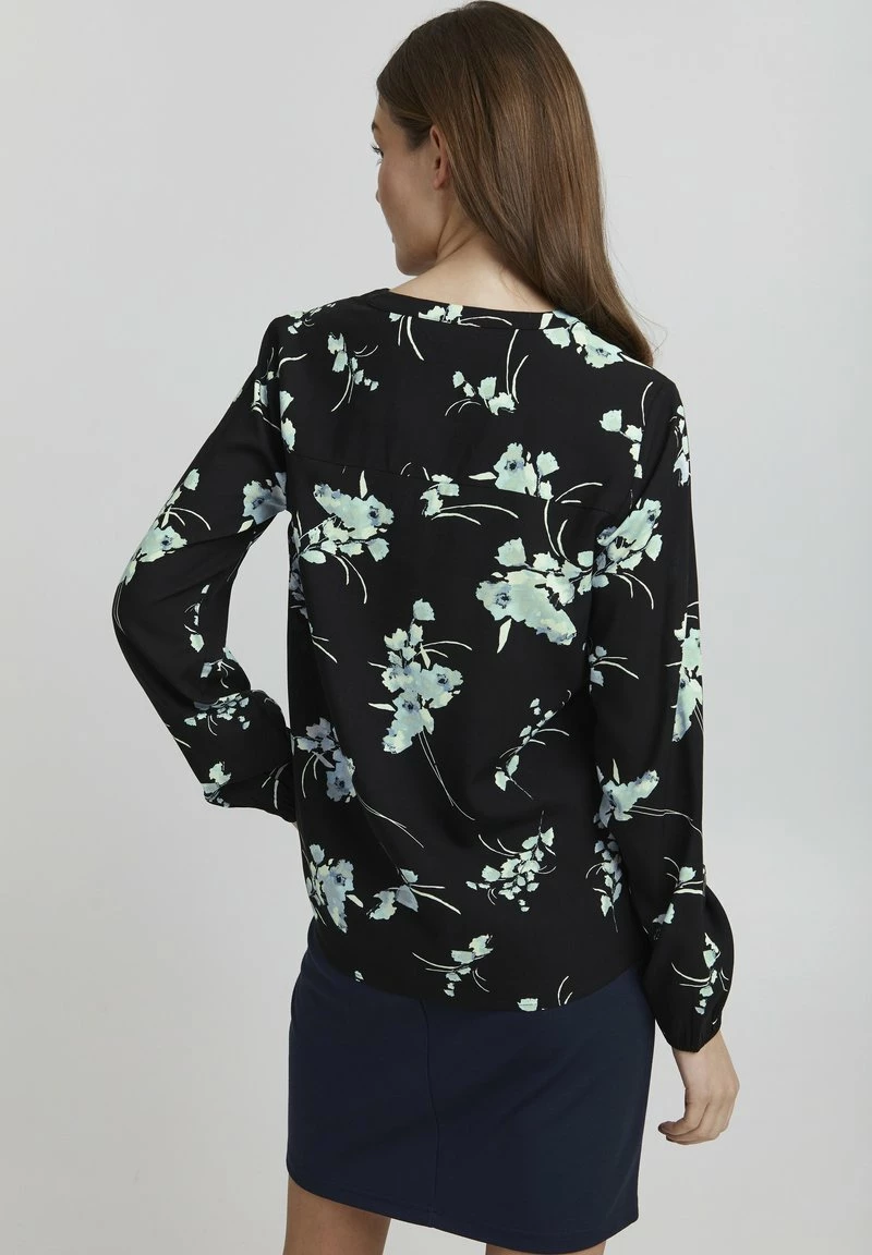 Oxmo ELVY - Blusa - Black Mix, Mujer 3 Oxmo ELVY - Blusa - Black Mix, Mujer - Imagen 3