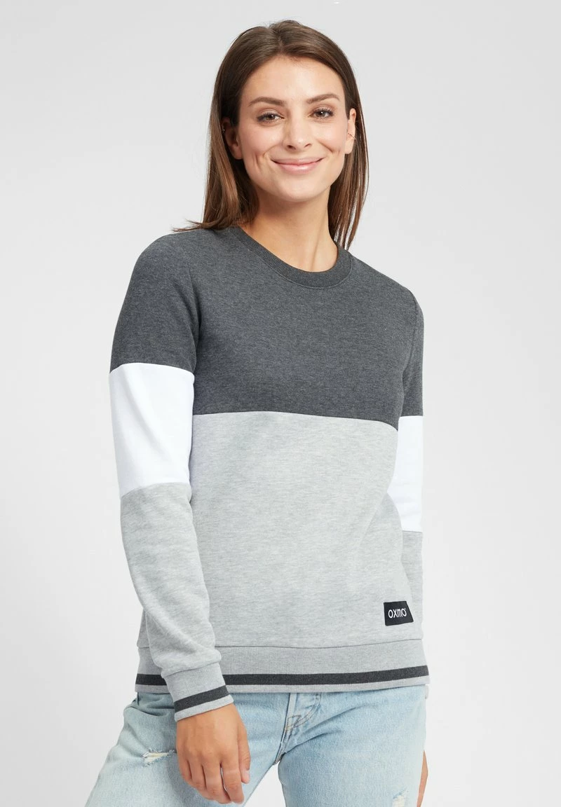 Oxmo OXOMAYA - Sudadera - Dark Grey Melange , Mujer 1 Oxmo OXOMAYA - Sudadera - Dark Grey Melange , Mujer