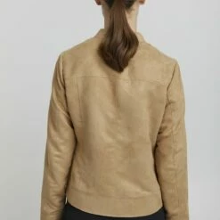 Oxmo PEGGY - Chaqueta De Cuero Sintético - Tannin, Mujer -Oxmo tienda en línea 6361c7b71077424283f8cc86994fc3c3