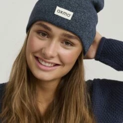 Oxmo BIENE - Gorro - Insignia Blue Melange , Mujer -Oxmo tienda en línea 64cfff2ca84341c199d98b6b294715f3