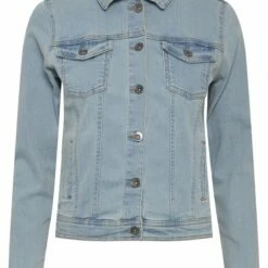 Oxmo OXFRIA - Chaqueta Vaquera - Light Blue Denim , Mujer -Oxmo tienda en línea 64d6c6eb22934f7d88c99d04bfccf009