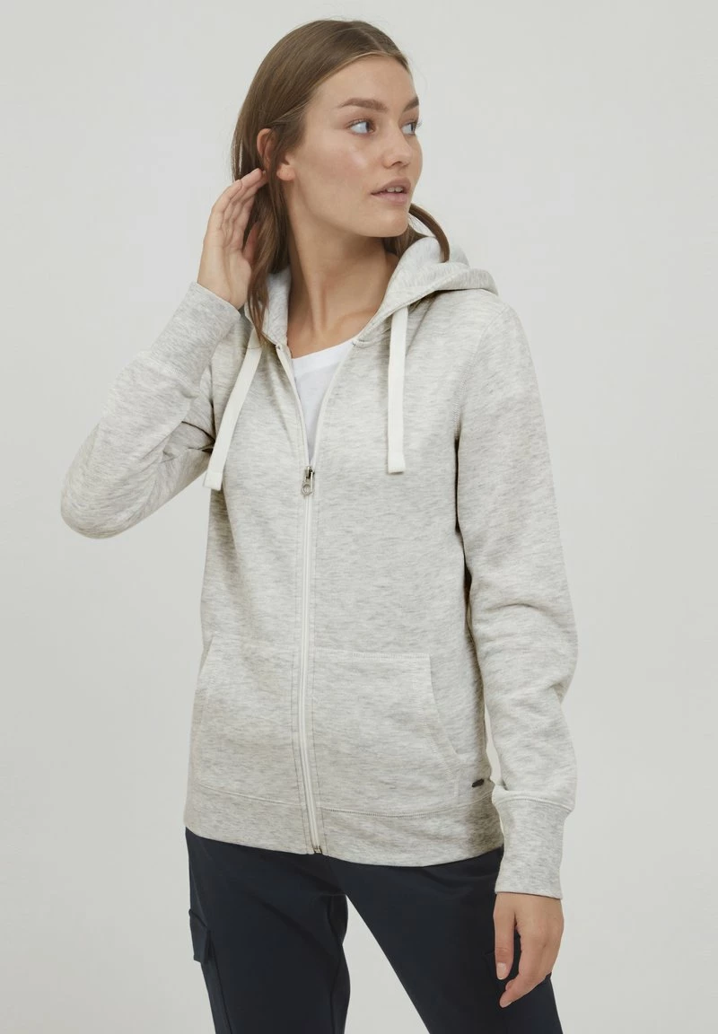 Oxmo OXOLINDA - Chaqueta De Punto - Oyster Gray Melange , Mujer 1 Oxmo OXOLINDA - Chaqueta De Punto - Oyster Gray Melange , Mujer